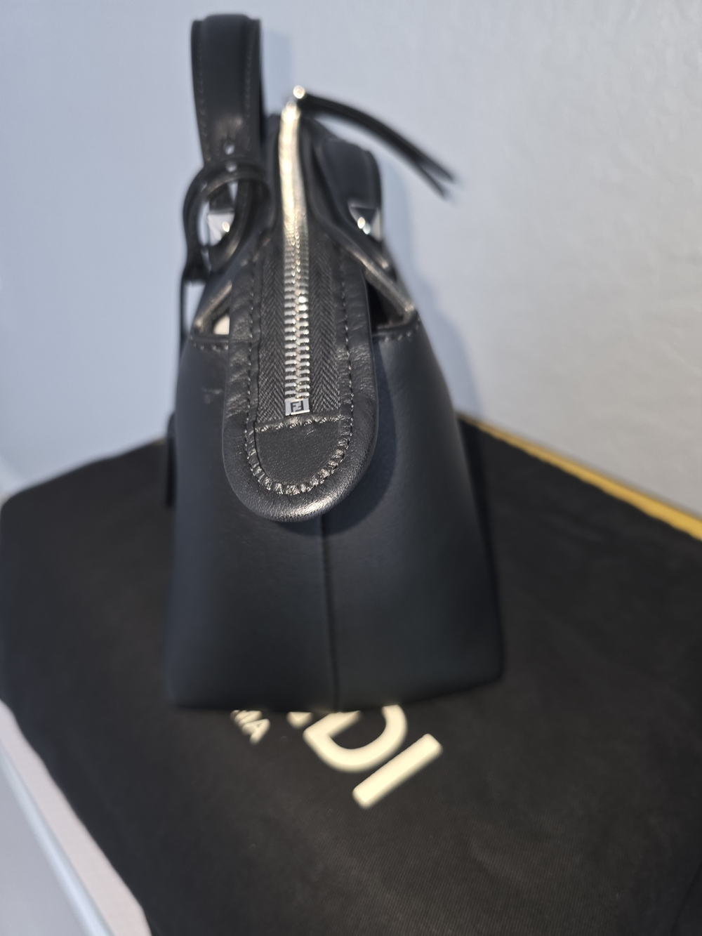 Fendi Black Leather By The Way Satchel Bag - Picture 7 of 13